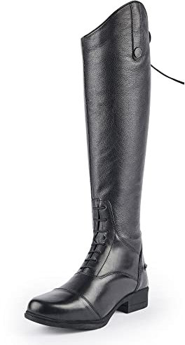 Shires Damen Moretta Gianna Leder Reitstiefel, Schwarz, 7 Tall