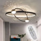 Bossen Dimmbar LED Deckenleuchte Schlafzimmer Kinderzimmer Deckenlampe mit Fernbedienung, 3000K-6000K, Jungen Mädchen Geschenk, Sternenhimmel Lampe Decke 2-flammig und 600mm Oval Weiß und Schwarz …