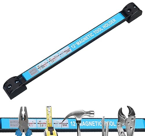 Tsuchiya Barra magnética para herramientas robusta, gran capacidad y bandas magnéticas estables para taller y trabajo