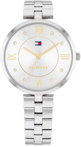 Tommy Hilfiger Ella Montre Femme Analogique Quartz avec Bracelet Acier Inoxydable 1782683