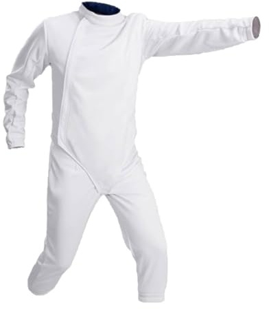 LYXXJRYBHD Tenue D'escrime 350N, Équipement D'escrime, Ensemble Veste, Pantalon et Gilet 3 Pièces, pour Sabre Épée Fleuret, Main Gauche(40)