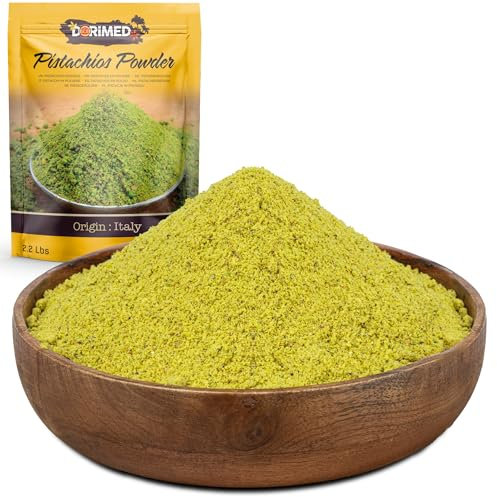 Pistachos en Polvo Crudos | Sin Sal | 1 Kg de Pistachos Triturados de Origen 100% Natural | Fruto Seco Vegano y Vegetariano | Sin cáscara | Picados y Frescos | No tostados