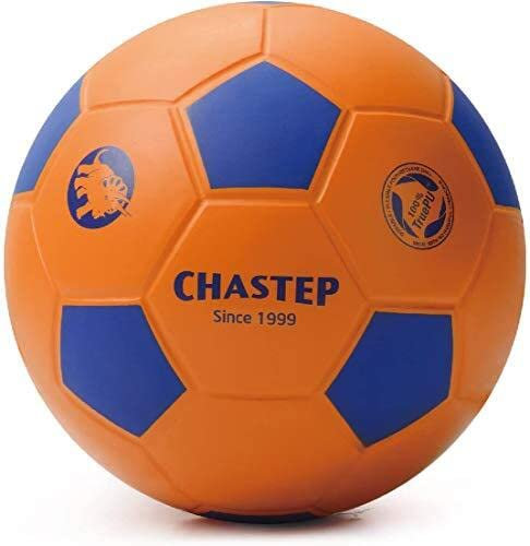 Chastep 8 Foam Soccer Ball Schaumstoffball Perfekt für Kinder oder Anfänger. Spielen und trainieren Sie Soft Kick & Safe (Orange/Blau)