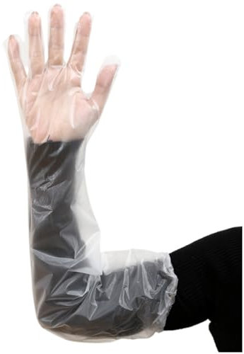 FKDG 20 Pack Kitchen Gloves Reusable Food Grade Thickened Long 23.6 Inch/ 60CM Hand Protection Household Cleaning Gloves Forearm Sleeve