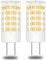 TRIJZHOU Lampadina alogena a LED GY6.35, equivalente 40 W, 50 W, AC DC 12 V, 4 W, attacco bipin, mini lampadine bianco caldo 3000 K, 2 pezzi [più percorso]