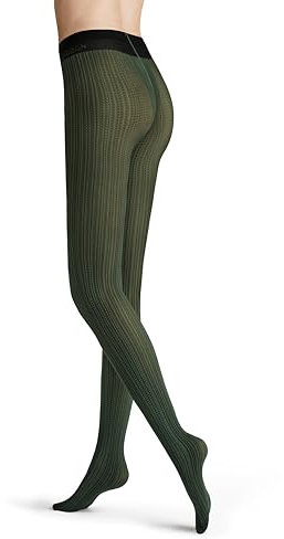 Hudson Damen Strumpfhosen Graphic Line Fashion moss green 0537 40-42