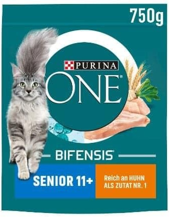 Purina ONE BIFENSIS Senior 11+ reich an Huhn und Vollkorn-Getreide (0.75 kg)