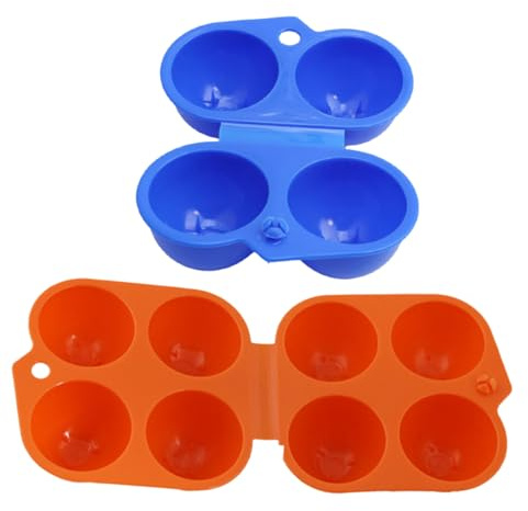 Veemoon 2pièces Boîte à Œufs Plastique Conteneur Portable Compartiments Fermeture à Pression Pour Barbecue Pique Et Camping