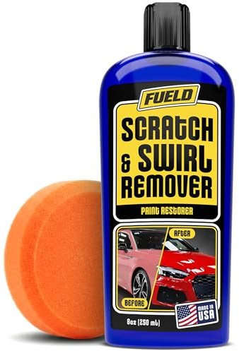 Fueld Scratch Remover – Car Scratch Repair & Swirl Remover for Vehicles – Deep Scratch Repair Compound & Polishing Solution – Car Paint Repair Kit for Clear Coat & Paint Restoration – 8 oz