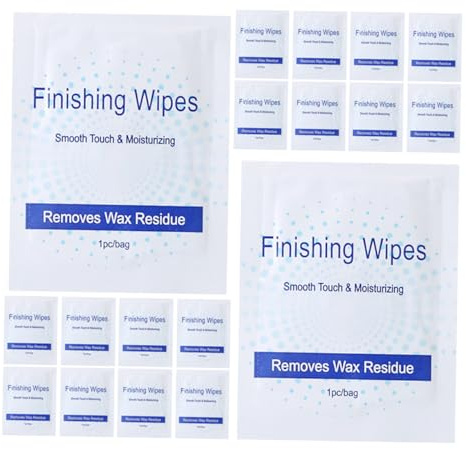 PRETYZOOM 40 pezzi Salviette Post Depilazione Ceretta Corpo Detergenti per Rimozione Cera Residua Panni Pulizia Dopo Ceretta Donna Soluzione Completa Post Wax Care