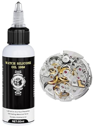Klockolja - precisionsolja | Urmakarolja för mekaniska klockor, specialsmörjmedel, underhållsolja för urverk, finmekanikolja, 50ml, rostskydd, hobby och industri, 1 st.