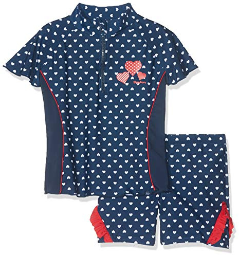 Playshoes zweiteilig Schwimmshirt Badeshorts Badebekleidung Unisex Kinder,Herzchen,110-116