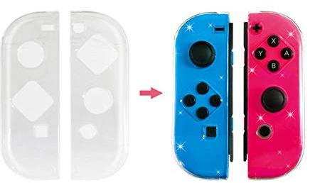 Transparent skyddsfodral för spelkontroll, DIY fickkontroll ersättningsfodral för strömbrytare, dammskydd/repskydd för Gamepad