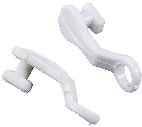 ZYBUX - Plastic Glider CURTAIN HOOKS | FOR Windows' Curtain Poles and Blackout Curtains | Smooth Curtain Hooks for Home and Office 50Pcs