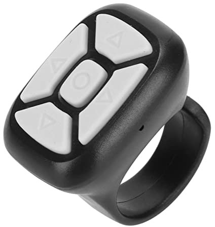 Cuifati Mando a Distancia para Teléfono Móvil, Mando a Distancia con Anillo Bluetooth para Teléfono Móvil para Tabletas de Teléfonos Inteligentes iPhone