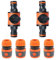 Hzyclzh Wasserschlauch Verbinder, 2 Stück Regulierventil Premium, Gartenschlauch Anschluss Set, Schlauchkupplung, Wasser Schlauchverbinder, Gartenschlauch Absperrhahn für 1/2 Zoll Schlauch