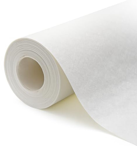 Besto Pack of 2 Lining Paper for Walls 10m X 53cm - Paste The Wall Wallpaper Lining - Plain White Thick Backing Paper Paintable Lining Paper PVC Free and Breathable Paper for Covering Cracks