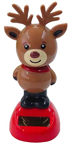 Tanxier Danse Solaire,Père Noël Bonhomme de Neige Manchot Wapiti Dansant Solaire,Figurine Solaire Voiture Qui Bouge,Figurines Danse Solaire,Décoration Tableau Bord Voiture,Cadeau pour noël