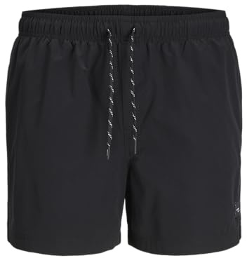 Jack & Jones Homme Jpstmaui Jjswim Solid AKM Sn, Noir, L EU