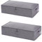 Cobenga 2 Pack Underbed Storage Boxes with Lids, 50L Fabric Under Bed Storage Boxes, Large Foldable Clothes Storage Box with Bottom Support & Handles for Blanket, Sheets, Pillows, Towels, Room