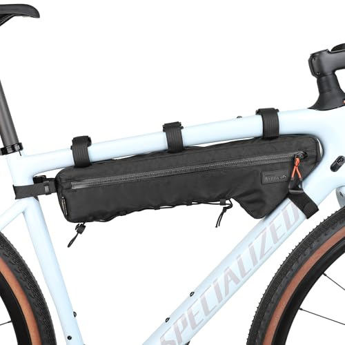 abamita Bike Frame Bag Bike Triangle Bag Bicycle Pouch Under Tube Bag 2.4L with Dual Side Mesh Pockets for MTB Road Bike Cycling Commuting and Outdoor Adventures