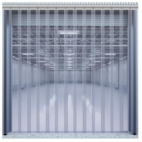 Striscia di ricambio per porta in PVC – Vinile in plastica liscia per magazzini e celle frigorifere, facile installazione