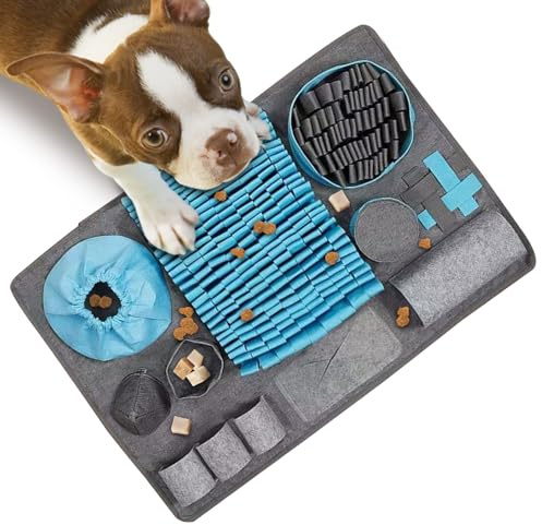 Renchey Alfombrilla Olfativa para Perros - Alfombras De Alimentación Juguetes para Mascotas - Juguete Sensorial de Entretenimiento para Actividades de Forrajeo Razas Grandes Gatos Cachorros en