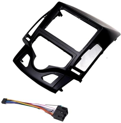 Bil Fascia AT/MT AC Double Din DVD-ram 9-tums Audio Fitting Adapter Panel Dashboard För HYUNDAI I30 2008 2009 2010 2011 YTdhfDGJ(Frame AT an cord)