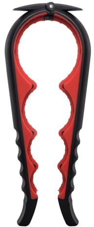 Houdian Apribottiglie multifunzione 5 in 1 con manico in silicone per mani deboli, anziani e persone affette da artrite