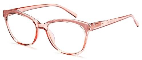 NEW VISION Gafas de lectura para mujer, gafas de luz azul, gafas de lectura, UV400, gafas anti luz azul para hombre y mujer, NV1157, Rosa, +1.50 Diottrie (Confezione da 1)