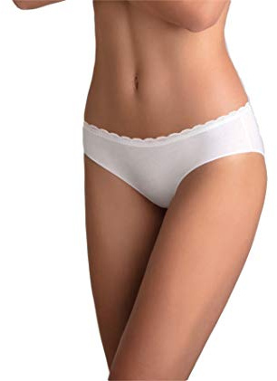 Cotonella 6 Paia Mini Slip Finiture Invisibili GD2860001 (2/S, Nero)