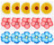 30Pcs Fly Killer Stickers Sunflower, Fruit Fly Trap Catcher Indoor, Fly Paper Traps Indoor For Home Use No Odors No Harm
