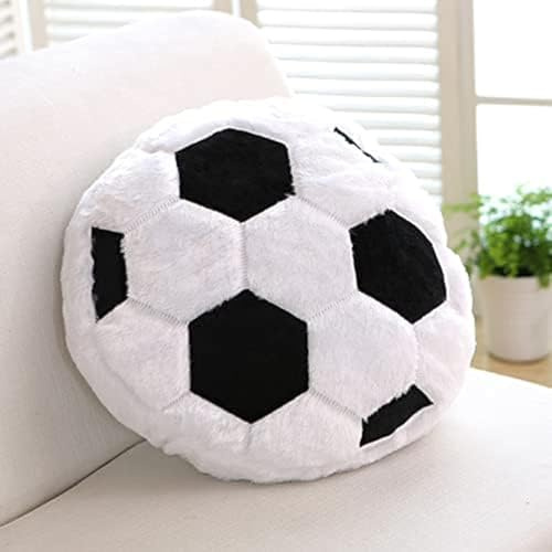 JIAHG 18inch Plush Sports Ball Pillow Cushion Unique Soccer Basketball Baseball Tennis Round Throw Pillow Soft Sofa Bed Pillows Home Decor Sports Fan Gift for Men & Women