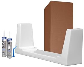 Quick Tub Walk-Thru Insert Accessibility Kit - Bath to Shower Conversion, White (Wide)