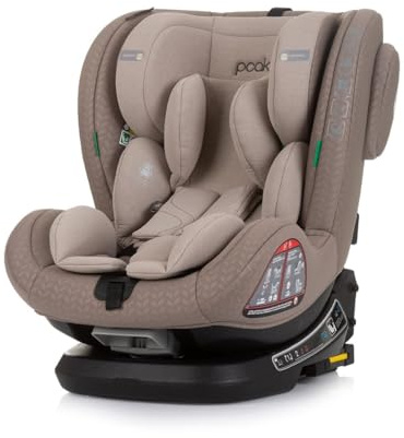 Chipolino Barnstol, persika i storlek (40–150 cm) Isofix, SPS, roterbar, justerbar, färger: beige