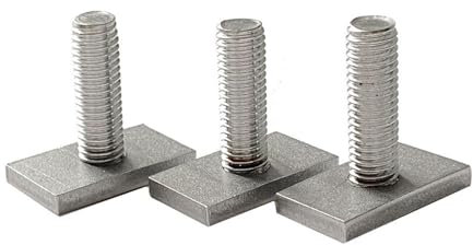 KSeSii Riel de conducto con ranura en T de acero inoxidable 304, forma de T, tipo rectangular, tornillo de cabeza de martillo, tornillo M6 M8 M10 M12, suministros de herramientas de Hardware(B2)