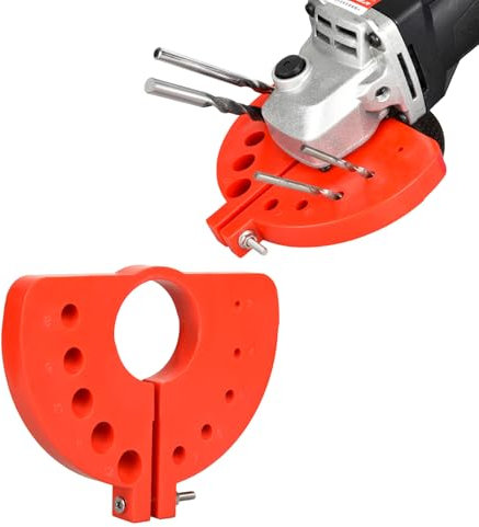 Drill Bit Sharpener - Accesorio de taladro de ángulo derecho, afilador de accesorios para todas las puntas, herramienta de amoladora de brocas eléctrica, multi-specification Drill Bit Grinding (rojo)