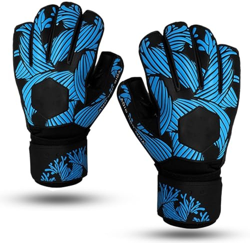 Guantes deportivos, guantes universitarios - Guantes de fútbol con receptor antideslizante, guantes deportivos transpirables y ajustables, equipo de protección de competición para adolescentes, niños