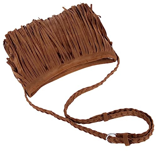 LIFKOME À Bandoulière à Franges Pour Femmes Messenger Pochette Élégante Avec Design à Franges Pour Couleur Camel