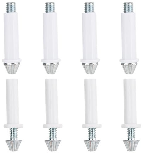 Tinoaly 8pcs Quincaillerie pour Portes Pliantes, 3/8in et 7/16in Acier au Carbone Kits de Quincaillerie pour Portes Pliantes Kit de Pivot Inférieur Remplacement