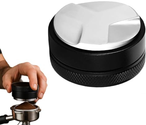 Zbozzba Distribuidor de café, nivelador de café, prensador de 51 mm, Accesorio de Barista de Acero Inoxidable 304, para nivelar café molido, Apto para el hogar, la Oficina y la cafetería