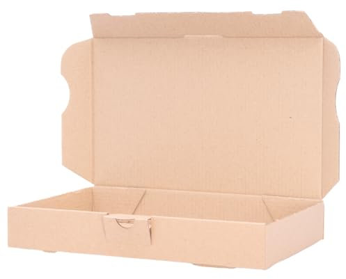 verpacking Maxibriefkartons 180 x 100 x 30 mm Maxibrief MB-0 Braun Versand Post Faltschachtel (Innenmaß 176 x 96 x 27 mm) Versandschachtel Büchersendung (400 Stück)