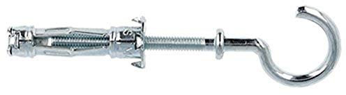 Molly M16005-XJ Chevilles Métal à expansion avec Crochet rond, Gris, Set de 5 pièces