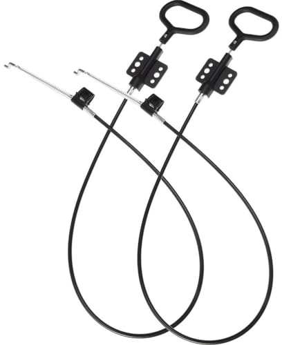 VOSAREA 2pcs Recliner Release Cable Replacement D-Ring Recliner Pull Handle Couch Release Cables Replacement Parts