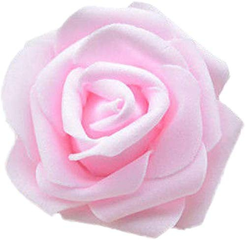 Inzopo 50 rosas de espuma de espuma, rosas artificiales, ramo de boda, fiesta, decoración del hogar, rosas, cabezas de rosa infierno
