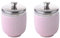 BIA International - Egg Coddler - Porcelain - Egg Poachers - Glazed Finish Design - Kitchen Gadgets - Egg Cooker - Gift Box - Celadon Pink - Set of 2
