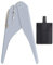 Einzellocher, Pilzlocher Ein Loch mit Lineal für Notebook(grey)