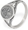 NKlaus 62mm bague sceau fleur de lys bourbon 925 argent bague homme templier bague de doigt 14676
