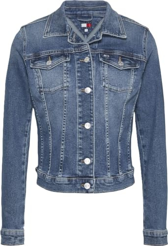 Tommy Jeans Women's Vivianne Skn Jacket Ai1232 Dw0dw20158 Trucker Jacket