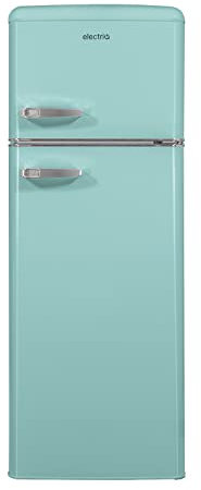 Electriq 208 Litre 80/20 Retro Freestanding Fridge Freezer - Blue
